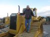 Randy Rademacher of Rocks Excavating just finished looking over the cab of this Cat D6N. 
