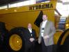 Standing in front of the Hydrema articulating truck are Hydrema Regional Business Manager Scott Baker (L) and Thomas Hartman, business development manager.
