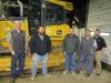 Murphy Tractor’s Randy Rodgers (L) joins Jarrod Cramer (second from R) and Mike Poorman (R) to thank Steve Atwood (center L) and Josh Rennicker, both of Whipstock Natural Gas Service, for their recent purchase of a John Deere 1050K dozer.