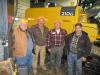 (L-R): At the Canton branch event, Bob Smith of Smith Drilling, joins Charlie, John and Rich Croft, all of John Croft & Son Excavating, to admire the John Deere equipment on display.