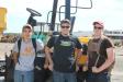 (L-R): Brothers Isaac Gregory Handy, Gage Handy and Matt Handy were at the auction with their father, Chris Handy, who is the owner of CTC Grading & Hauling, Terrell, N.C.