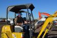Joe Mulcaire of JMC Contracting, Cottonwood, Ariz., was in the market for a mini-excavator and he had many to choose from in Phoenix. Here, he checks out the IHI 15J.