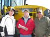 (L-R): Colt Pitcher and Jeff Pitcher of Northern Snow & Dirt, Plattsburgh, N.Y., and Don Bullard of Bullard Excavating, Andalusia, Ala., were mutually interested in a Komatsu wheel loader.