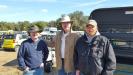 Fred Adams (L) and Bill Rollinger (R) of M. Adams Equipment chatted with Walt Boring of Boring Equipment.