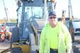 Larry Ernel, foreman for Ernel Company Inc., Aston, Pa., is ready for the auction to begin.