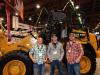 At the Caterpillar booth with a Cat 918M wheel loader is the crew from Crow River Construction of New London, Minn. (L-R): Owner Kraig Hanson, Equipment Operator Jacob Bengson and Estimator Devon Lien. Hanson said that he buys his company’s Cat equipment from Ziegler Cat in Bloomington, Minn. “They offer great equipment, great parts and service,” he said. “We are really happy with our Cat Equipment and push it hard in the field.”