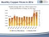 Monthly Copper Prices.