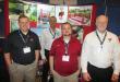 Joe Cook, Dave Miedema, Jon Lentz and Paul Rosemeck, all of Pro-Tec Equipment, man the  company’s booth and talk about trench safety.
