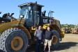 Sam Duncan (L) and Mike Phillips of Nationwide Transport Services were roaming the Alex Lyon & Son sale and stopped to look at this Caterpillar 966K wheel loader