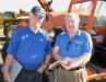 Swapping notes on some reach forklifts of interest are Dave Keel (L) of Armstrong Equipment, Kansas City, Mo., and Dick Courts, Courts Machinery, Windom, Minn.