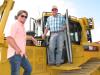 Liking what they saw in this Caterpillar D6R XW are Cody Doom (L) and his grandfather, Mike Herring of Herring Construction, Eddyville, Ky. 