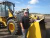 Matt Warren of GMW Equipment, Hidalgo, Texas, looks over this John Deere 544K wheel loader