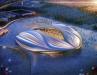The Doha stadium would seat 40, 000 fans and the design is based on the dhow boat 
that Qataris traditionally used for pearl diving. http://url.ie/11p0f