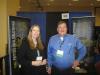 Ann Redmond (L) and Jerry Sammons, both of Telsmith, attend the show. 