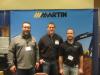(L-R): Brad Franks, Chuck Rupert and Matt Smith man the Martin Equipment Co. booth. 