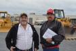 Paul Gonzalez (L) of W.P. Machinery and Larry Skloss of Diamond S Construction traveled from San Antonio to bid on equipment.