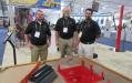 (L-R): Pro-Tec Equipment’s Jon Lentz, Paul Rosemeck and Tommy Marciniak displayed a model representing the company’s line of trench safety equipment.
