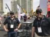 Steve Flowers (L) and Matt Laws of Interstate Trailers saw a lot of activity at their booth in the Gold Lot.
