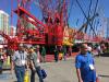 (RM) MNSW (Manitowoc)
Many attendees stopped by to take a look at the Manitowoc MLC650 crane — a 650-ton giant, featuring a 479-ft. boom and a 400-ton counterweight.