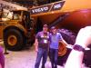 The Volvo Golden Hauler, celebrating Volvo CE building artics for 50 years, was on display and the hit television show Gold Rush’s Parker Schnabel signed autographs – including one for Joe Moran (L) from Canada.
