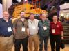 (TM) MNSW (Volvo)
All the latest models were on display at the Volvo North Hall exhibit. At the booth (L-R) are Tony Rosetti, Penn Jersey Machinery; Kevin Reimert, Schlouch Inc.; Walt Joachim, Penn Jersey Machinery; and Don Swasing and Richard King, Schlouch Inc. in Blandon, Pa.
