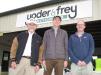 (L-R): Peter Clark, Derek Keys and Jonnie Keys stand ready to get the sale rolling at Yoder & Frey’s permanent site in the Atlanta area. 