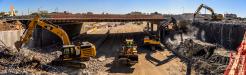 Colorado Department of Transportation photo. Construction of a new bridge is part of the $66 million I-25 and Arapahoe Road Interchange Improvements Project in the Colorado cities of Centennial and Greenwood Village south of Denver.