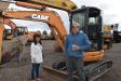 Among the many bidders on this Case compact excavator was Ray Seagers (R) of Seagers Construction in Edgewood, N.M. Pictured with Ray is his mom, Kay Davis.