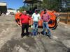 (L-R): Bud Earp of Linder goes over the Hamm rollers with Scotty Kachelmier and Tanner Garrett, both of Paragon Site Work in Summerville, S.C.