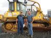 Missouri farmers David Taylor (L) and Barend Jones were shopping dozers and took a long look at this Komatsu D65PX.