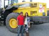 Christian Peralta (L) and Sofia Sanchez of J&J Stone in Jarrell, Texas, thought this Komatsu WA500 wheel loader would sure come in handy around the yard.