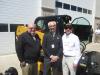 (L-R): Bob Seppa, director of equipment asset management; Tom Svetnicka, vice president of marketing; and Jere Fabick, president of Fabick CAT, welcome guests to the annual Season Opener.