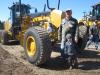 Bill Groepper of Groepper Excavating brought his grandson, Trenton, to the open house to look at all the big Cat machines.