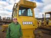 Tyler Kurth shops at the auction yard and stops to see this John Deere 700 dozer.