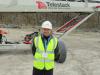 Padraig McDermott, Telestack International sales manager, was in from Ireland for the event. 