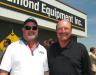 Long-time customer Donnie Mingus (L) of Team Construction, Nashville, Tenn., drove up to see the ribbon-cutting and his old friend, Dave Clement, president of Diamond Equipment. 