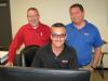 Departmental managers of the Bowling Green branch facility (L-R) are Jeff King, product support; Tim Shultz, parts; and Alan Jourden, service. 