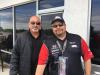 The 1986 Indianapolis 500 winner and co-owner of Rahal Letterman Lanigan Racing Bobby Rahal (L) with Rob Morton of Bowen Engineering.