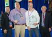 SEAA selected two individuals, both representing suppliers to the steel erection industry, for the Person of the Year 2017 award. (L-R) are Josh Cilley, SEAA president; Dave Brown Sr., United Rentals; Duke Perry, Bluearc Stud Welding; and Tom Underhill, SEAA executive director.
