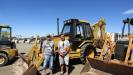 Ivan (L) and Martin Valkov, both of Desert Auto Sales, Las Vegas, usually specialize in the business of selling cars. They came to Ritchie Bros. to help a customer find a loader. This Caterpillar 416B 4x4 loader backhoe stood out among the pack.
