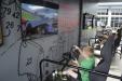 A racing simulator allows competitors to race each other, as well as drivers from across the country.