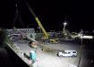 The cranes prepare to lift the next section.
(UDOT image)