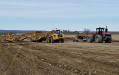 The project requires excavation of 2.12-million cu. yds. of dirt and includes installation of about 28,000 ft. of various types and sizes of pipe and culvert for drainage.
(Montana Department of Transportation photo)
