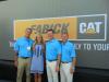 (L-R): John IV, Kelli, Doug and Jeré Fabick thank all of their employees and customers at the centennial anniversary. 
