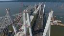 New York Gov. Andrew Cuomo opened the first span of the newly constructed Tappan Zee Bridge in a ceremony Aug. 24.
