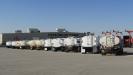 A variety of water trucks are ready for buyers.

