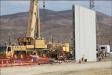 U.S. Customs and Border Protection tweeted a series of photos of the construction of the concrete border wall prototypes, Oct. 3.
