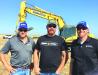 (L-R) are Clayton Shively, sales of Berry Tractor; Ralph Rogge of Rogge Excavating; and Jesse Coleman, PSSR, Berry Tractor.

