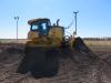 Customers had the opportunity to operate this John Deere 650K LGP dozer with a Topcon GPS. 
