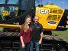 Brittany Young and Company Wrench owner Brad Hutchinson were kept busy making sure that everything ran smoothly at the JCB Rodeo event.
